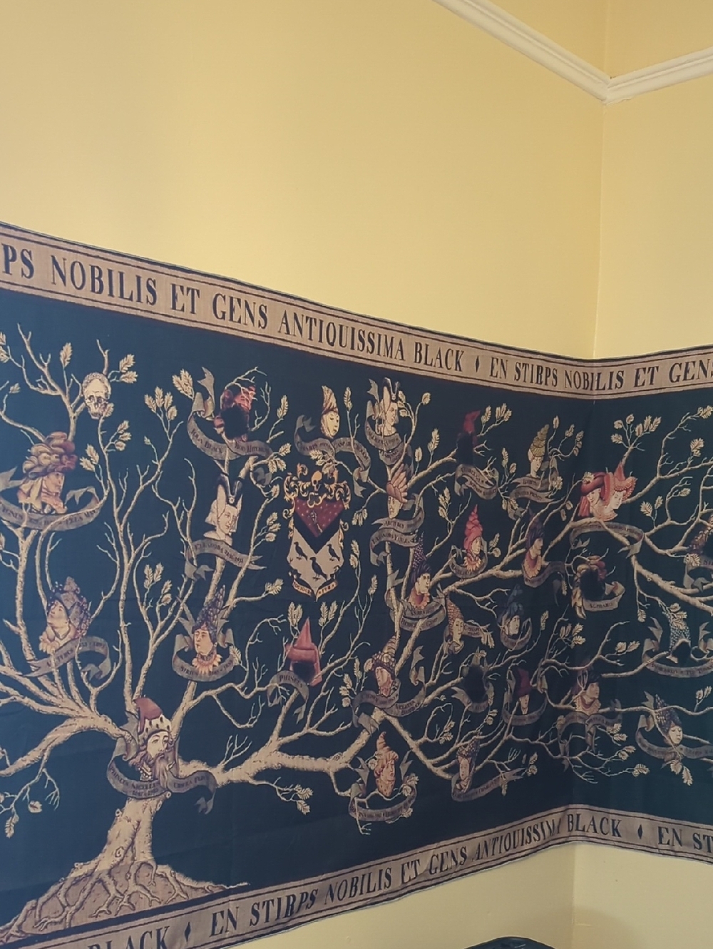 Black Family Tapestry Wall Hanging from Harry Potter